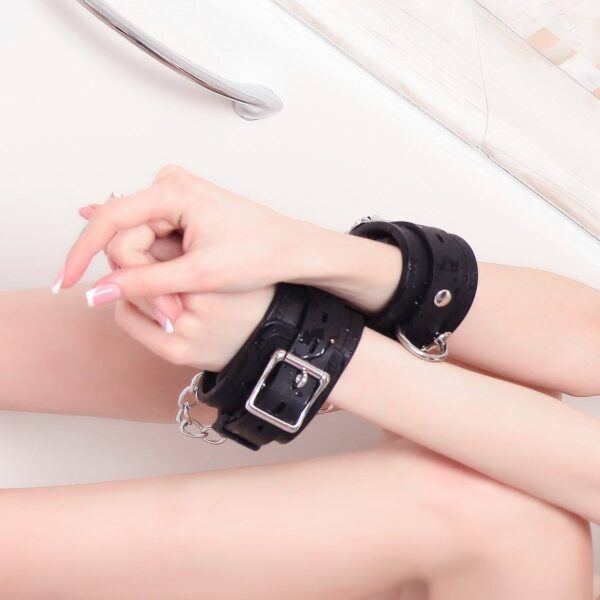 Banoch handboeien van siliconen zwart 987101371 3