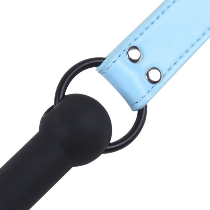 Banoch mondknevel recht siliconen blauw bit gag 987101354 6