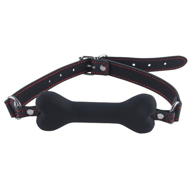 Banoch   mouth gag bone   siliconen gag bot   zwart   hondenbot   bondage (2)