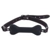 Banoch   mouth gag bone   siliconen gag bot   zwart   hondenbot   bondage (2)