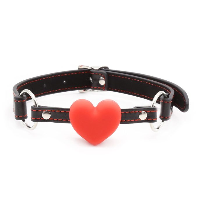 Banoch mouth gag siliconen hartje mondknevel hart 987101338