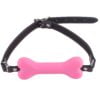 Banoch   mouthgag bone   siliconen gag bot   roze