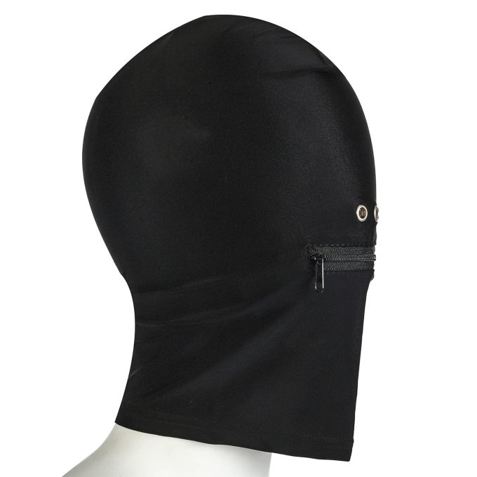 Banoch spandex hood black with zipper 987101302 2