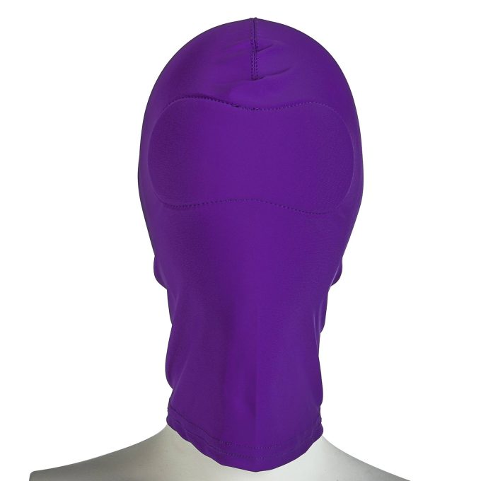 Banoch spandex hood full purple bondage 987101559 1