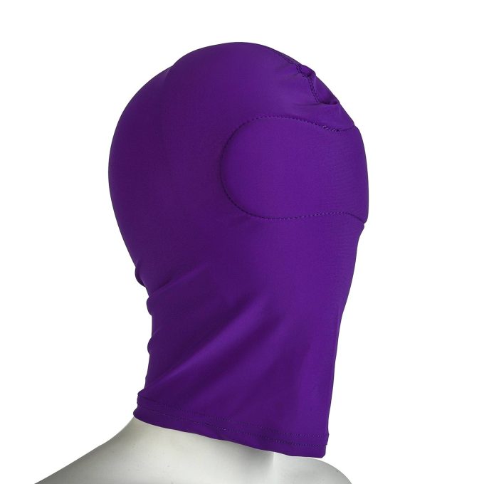 Banoch spandex hood full purple bondage 987101559 2