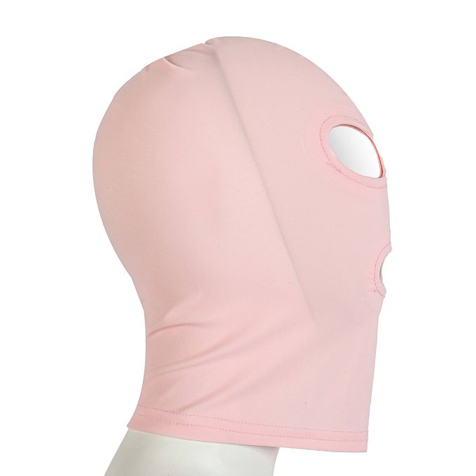 Banoch spandex pink hood bondage 3 hole 987101305 3