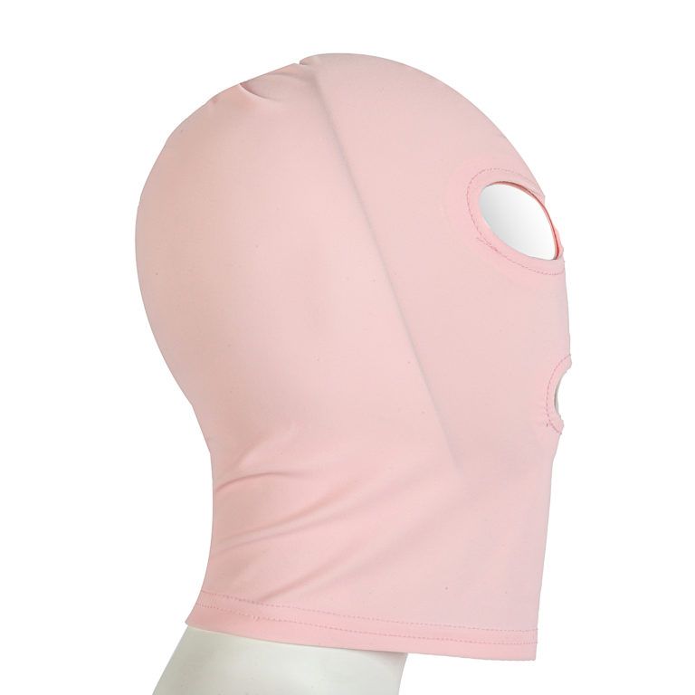 Banoch spandex pink hood bondage 3 hole 987101305 3