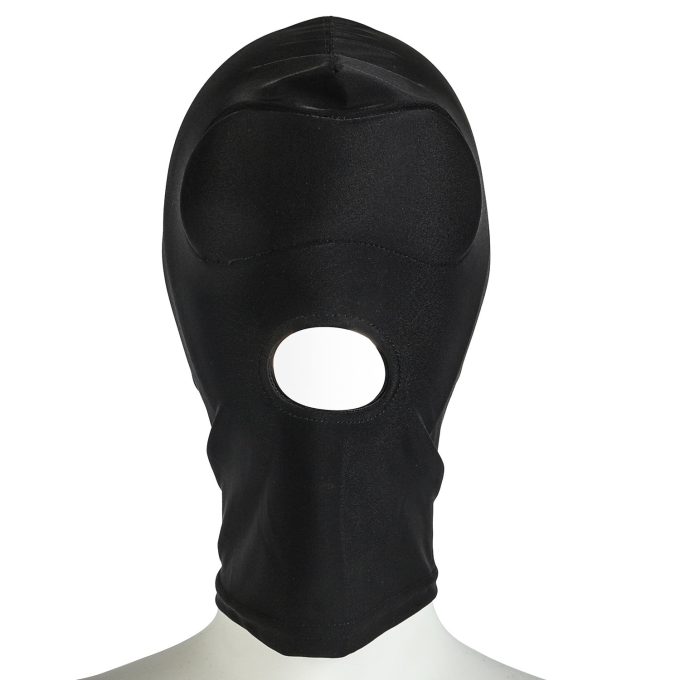 Banoch stretch bondage black hood with hole 987101301 1