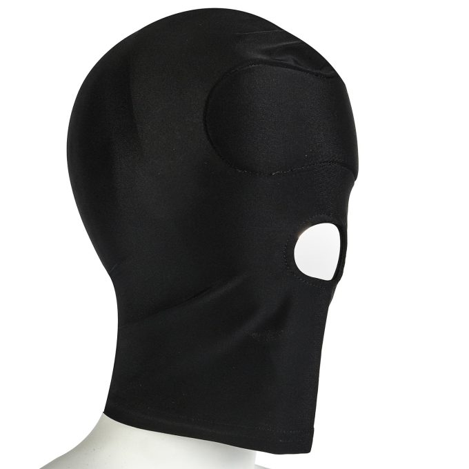 Banoch stretch bondage black hood with hole 987101301 2
