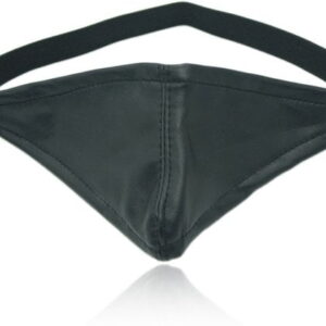 Banoch zacht zwart imitatieleer oogmasker 987101154