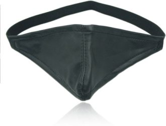 Banoch zacht zwart imitatieleer oogmasker 987101154