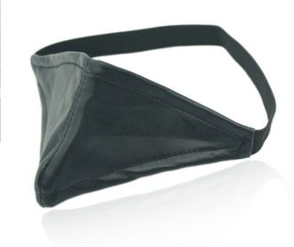 Banoch zacht zwart imitatieleer oogmasker 987101154 5