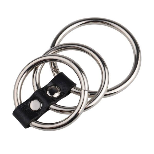 Banoch – Gates of hell 3 – Cockring metaal met Pu leer 50 mm 38 mm 987101149 2 Banoch – Gates of hell 3 – Cockring metaal met Pu leer 50 mm 38 mm 987101149 2