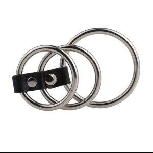 Banoch – Gates of hell 3 – Cockring metaal met Pu leer 50 mm 38 mm 987101149 3