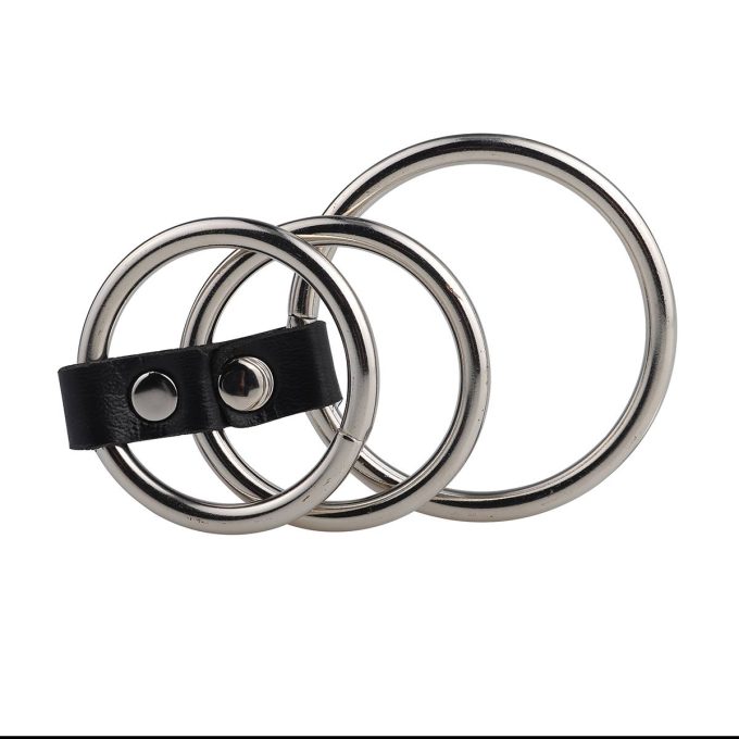 Banoch – Gates of hell 3 – Cockring metaal met Pu leer 50 mm 38 mm 987101149 3