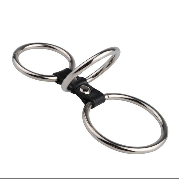 Banoch – Gates of hell 3 – Cockring metaal met Pu leer 50 mm 38 mm 987101149 Banoch – Gates of hell 3 – Cockring metaal met Pu leer 50 mm 38 mm 987101149