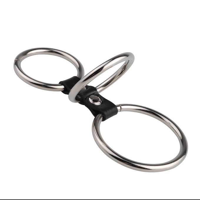 Banoch – Gates of hell 3 – Cockring metaal met Pu leer 50 mm 38 mm 987101149