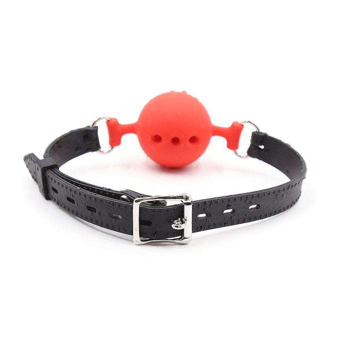 Banoch – ballgag siliconen small – rood Ø 35 cm 987101344 6