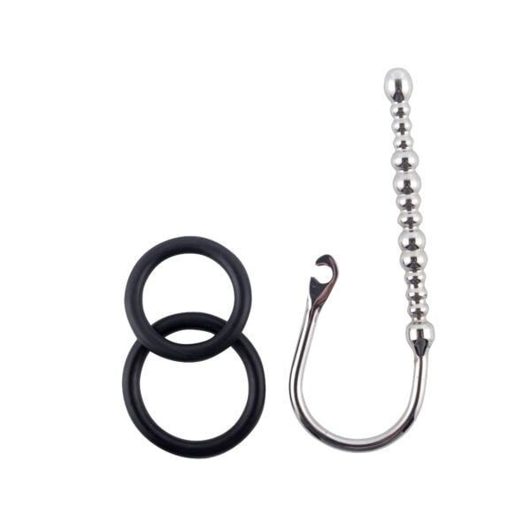 Insertable Penisplug Coropuna geribbeld eikelring max. ∅ 8 mm 2 scaled