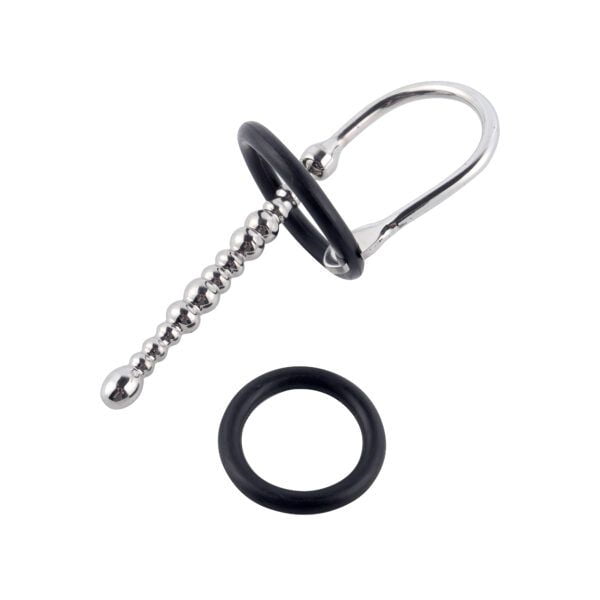 Insertable Penisplug Coropuna geribbeld eikelring max. ∅ 8 mm 3 scaled