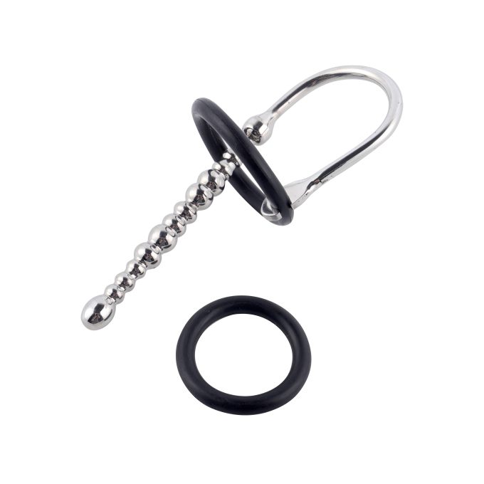 Insertable Penisplug Coropuna geribbeld eikelring max. ∅ 8 mm 3 scaled