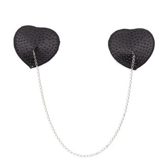 Pinch Attached heart Black hartvormige tepelkwastjes Zwart tepelversiering tepelsticker 987101407 1