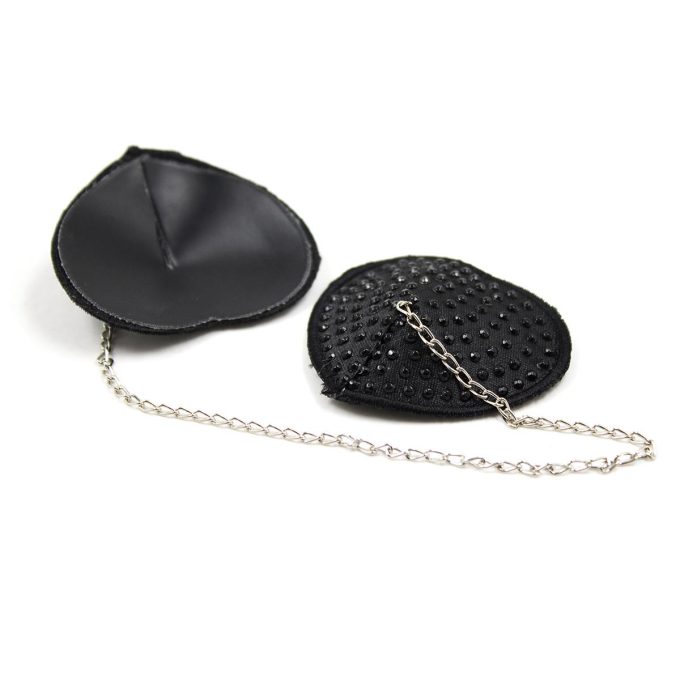 Pinch Attached heart Black hartvormige tepelkwastjes Zwart tepelversiering tepelsticker 987101407 6
