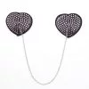 Pinch Attached heart BlackClear hartvormige tepelkwastjes ZwartHelder tepelversiering tepelstickers 987101408 1 1