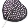 Pinch Attached heart BlackPink hartvormige tepelkwastjes ZwartRoze tepelversiering