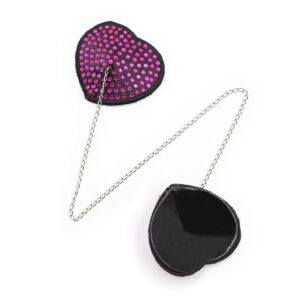 Pinch Attached heart BlackPurple hartvormige tepelkwastjes ZwartPaars tepelversiering nipple tassels 987101410 4