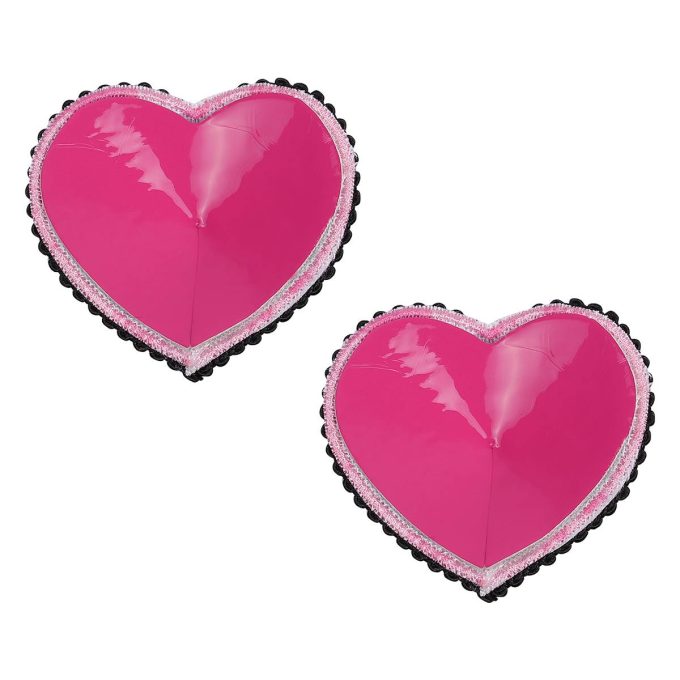 Pinch Boudoir Heart Ribbon Tepelversiering Strik ZwartRoze tepelplakker 987101494 achterkant