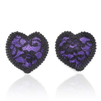Pinch Boudoir Round Lace Tepelversiering Paars 987101564