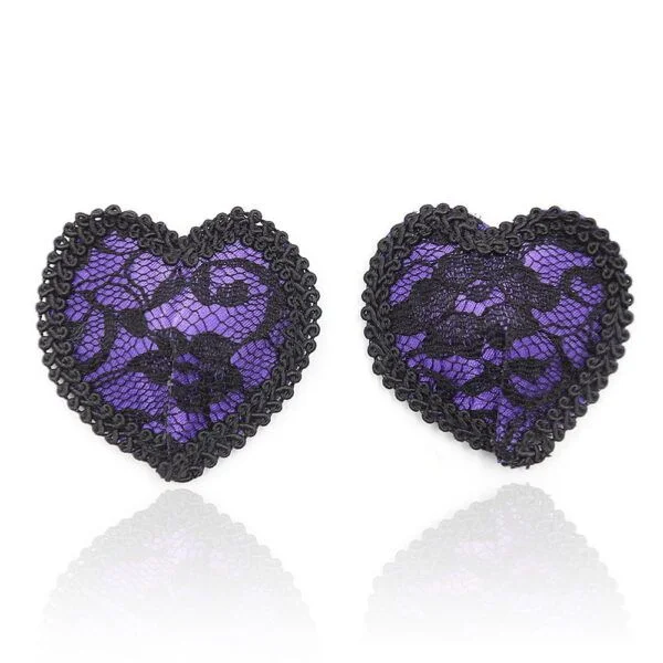 Pinch Boudoir Round Lace Tepelversiering Paars 987101564