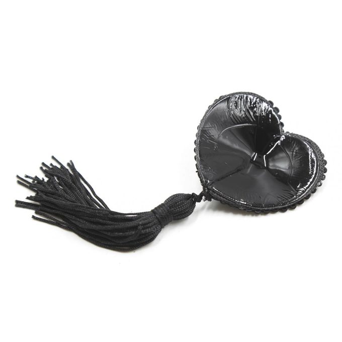 Pinch Burlesque Heart Black Ribbed Tepelkwastjes Hart Zwart 987101571 2