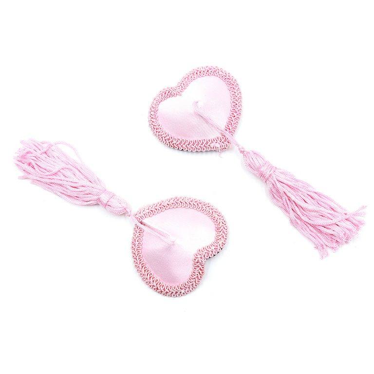 Pinch Burlesque Heart Pink Ribbed Tepelkwastjes Hart Roze 987101573 5