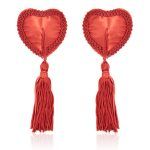 Pinch Burlesque Heart Red Ribbed Tepelkwastjes Hart Rood 987101572