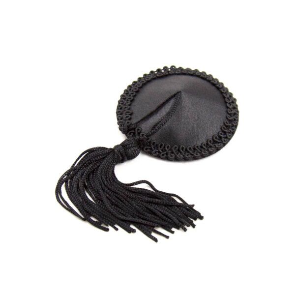 Pinch Burlesque Round Black Ribbed Tepelkwastjes rond Zwart 2 Pinch Burlesque Round Black Ribbed Tepelkwastjes rond Zwart 2
