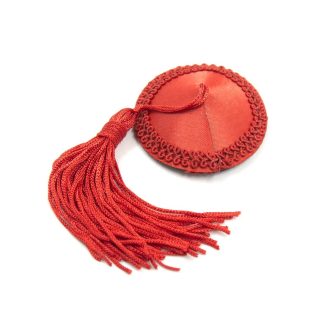 Pinch Burlesque Round Red Ribbed Tepelkwastjes rond Rood 98710157