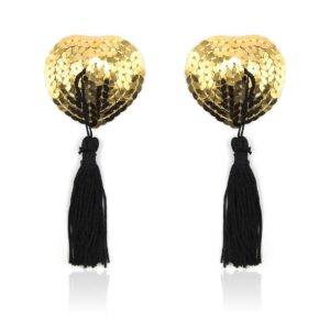 Pinch Burlesque Shining Heart GoldBlack Tepelkwastjes Hart GoudZwart tepelkwasten 987101391 1