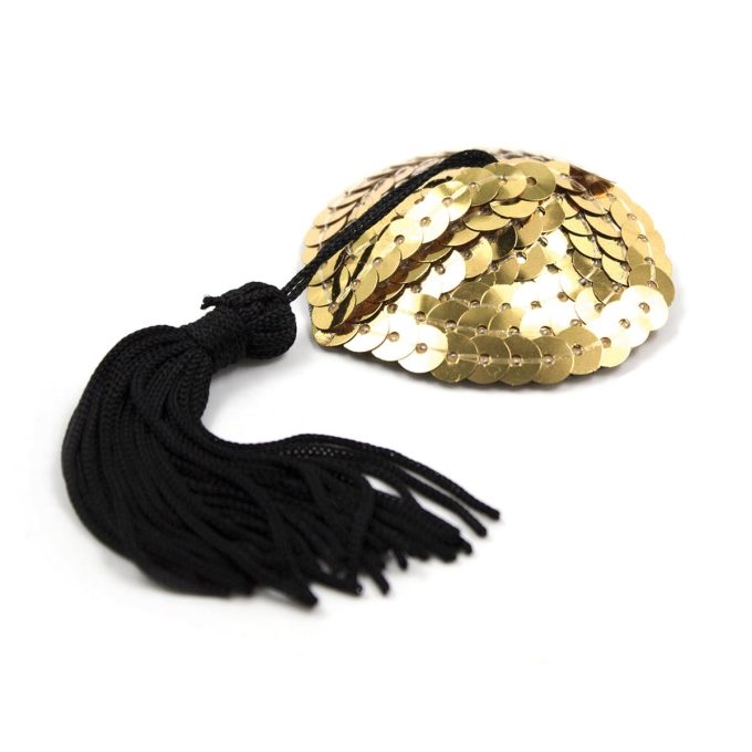 Pinch Burlesque Shining Heart GoldBlack Tepelkwastjes Hart GoudZwart tepelkwasten 987101391 3