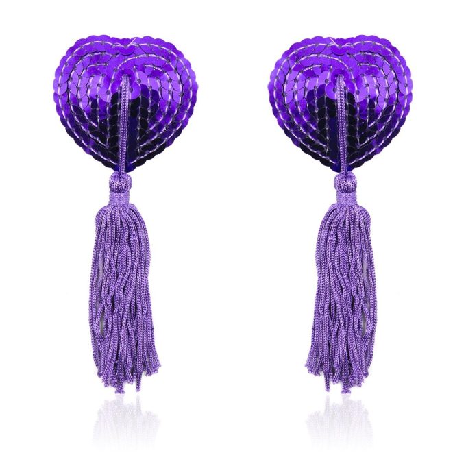 Pinch Burlesque Shining Heart Purple Tepelkwastjes Hart Paars tepelkwast 987101390 3