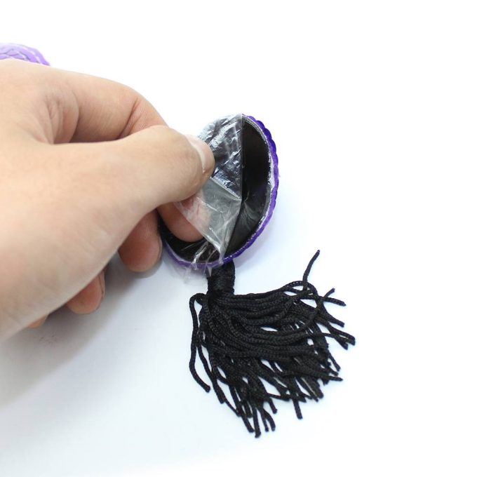 Pinch Burlesque Shining Heart PurpleBlack Tepelkwastjes Hart PaarsZwart nipple tassels 987101395 2
