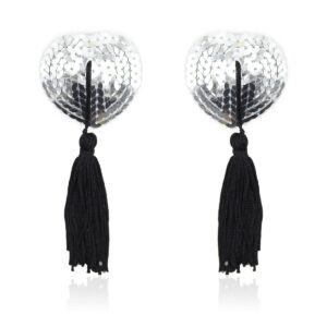 Pinch - Burlesque Shining Heart Silver/Black - Zilver/Zwart