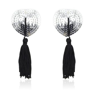Pinch - Burlesque Shining Heart Silver/Black - Zilver/Zwart