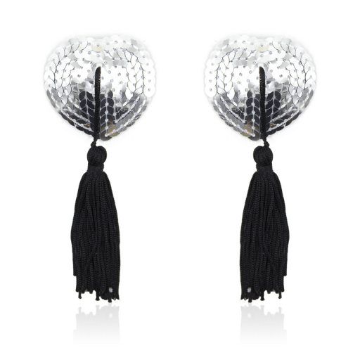 Pinch - Burlesque Shining Heart Silver/Black - Zilver/Zwart