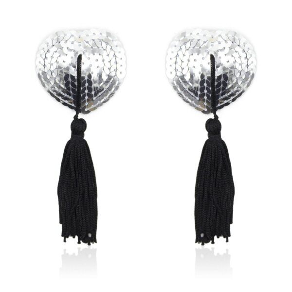 Pinch - Burlesque Shining Heart Silver/Black - Zilver/Zwart 1 Pinch - Burlesque Shining Heart Silver/Black - Zilver/Zwart