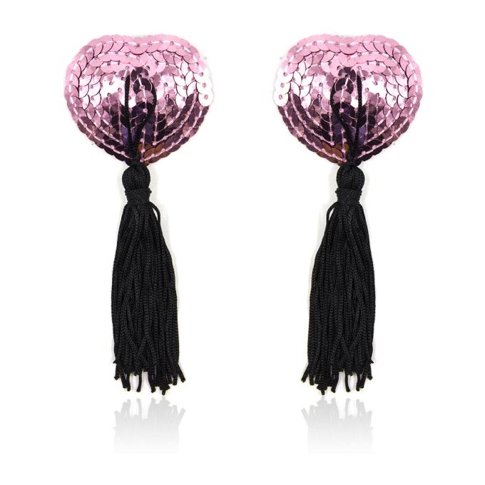 Pinch Burlesque Shining Heart Soft PinkBlack Tepelkwastjes Hart Zacht RozeZwart tepelkwast 987101393 1