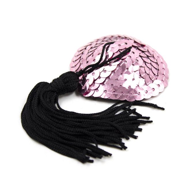 Pinch Burlesque Shining Heart Soft PinkBlack Tepelkwastjes Hart Zacht RozeZwart tepelkwast 987101393 3