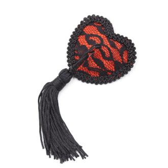 Pinch Burlesque lace Heart Red Tepelkwastjes Hart Rood 987101561 4
