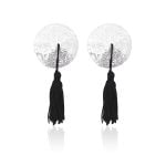 Pinch Burlesque round diamond Whiteblack Ronde tepelkwastjes ZwartWit tepelversiering tepelkwasten 987101404 1